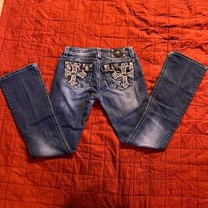 Miss Me jeans sz 28 signature boot.